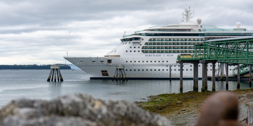 Serenade of the Seas in Icy Strait Point (Photo: Aaron Saunders/Cruise Critic)